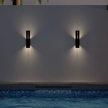 Hinkley Lighting Mist 1 - Bulb Seeded Glass Outdoor Flush Wall